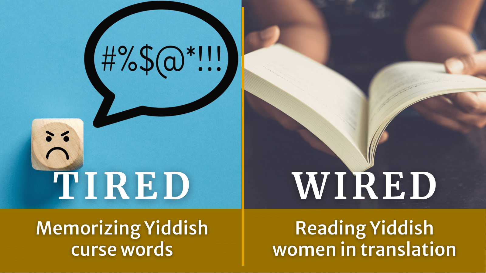 Tired: Memorizing Yiddish curse words. Wired: Reading Yiddish women in translation