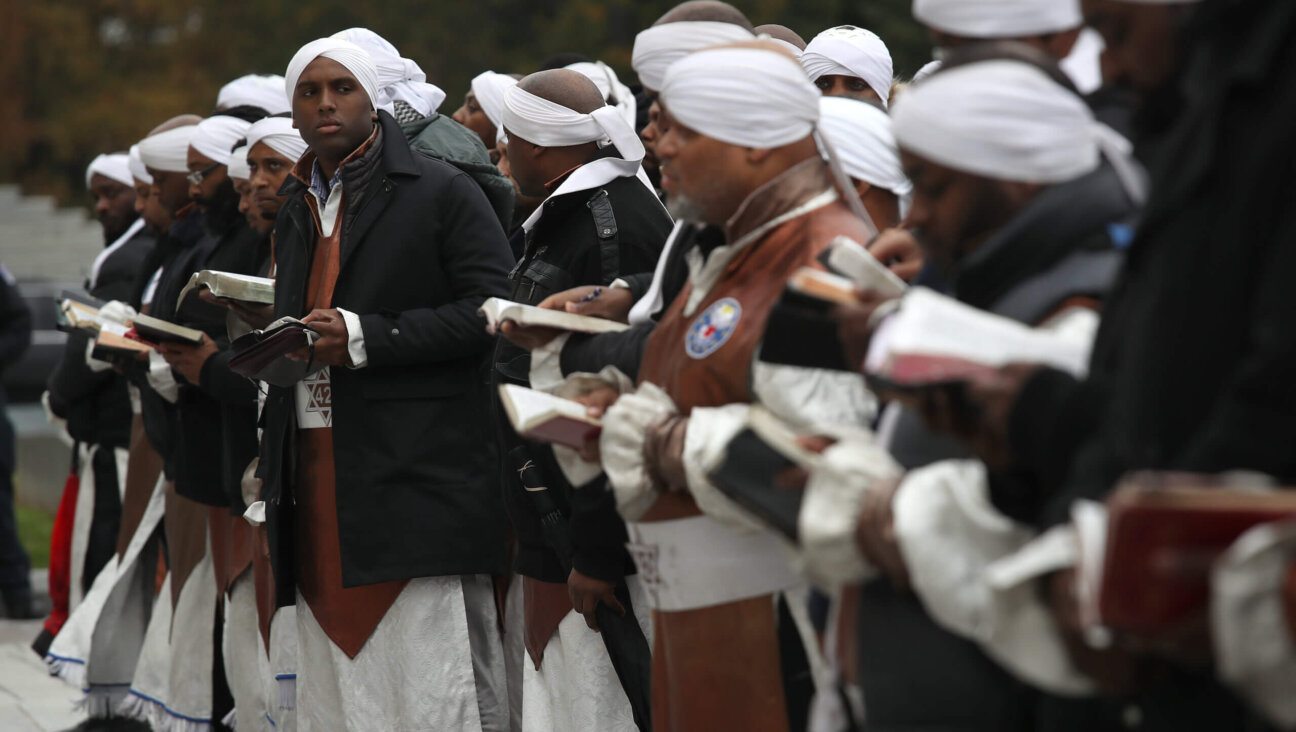 Members of a Hebrew Israelite group demonstrate outside the U.S. Capitol on November 13, 2018 in Washington, D.C. 