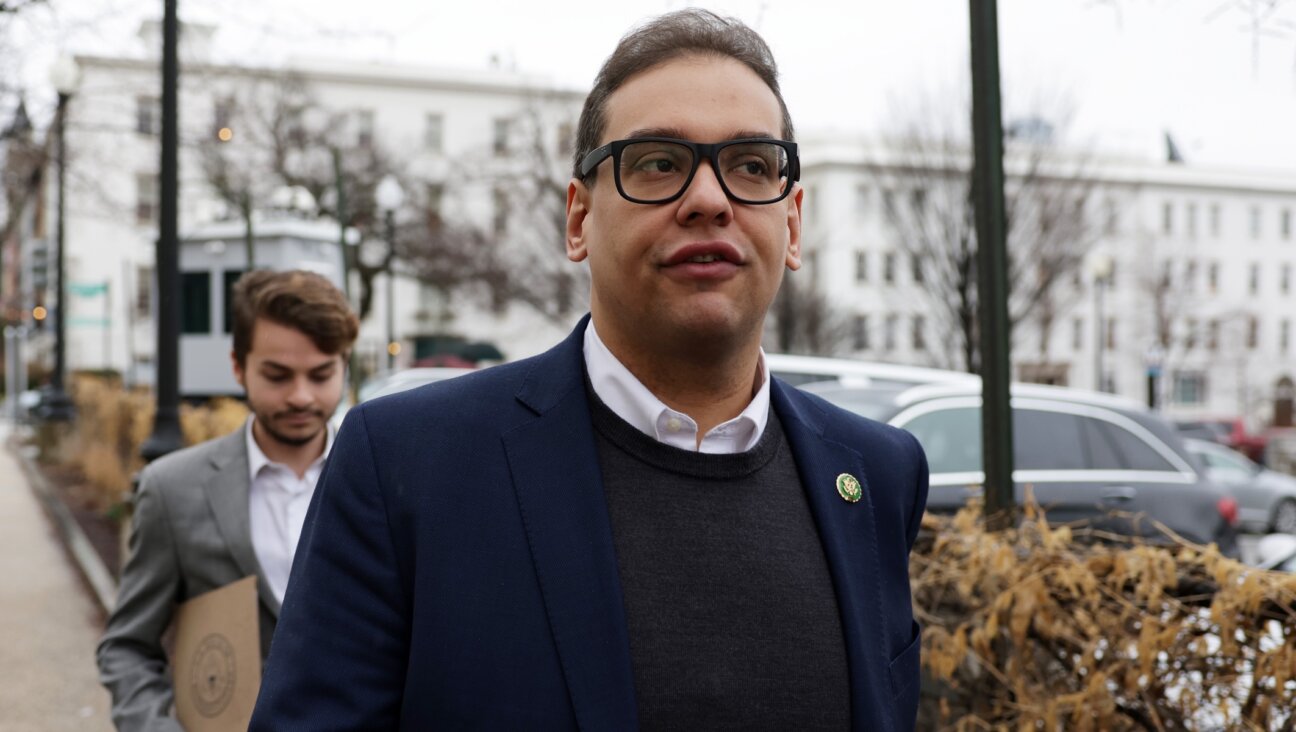 New York Republican Rep. George Santos leaves the Capitol Hill Club in Washington D.C., Jan. 31, 2023. (Alex Wong/Getty Images)