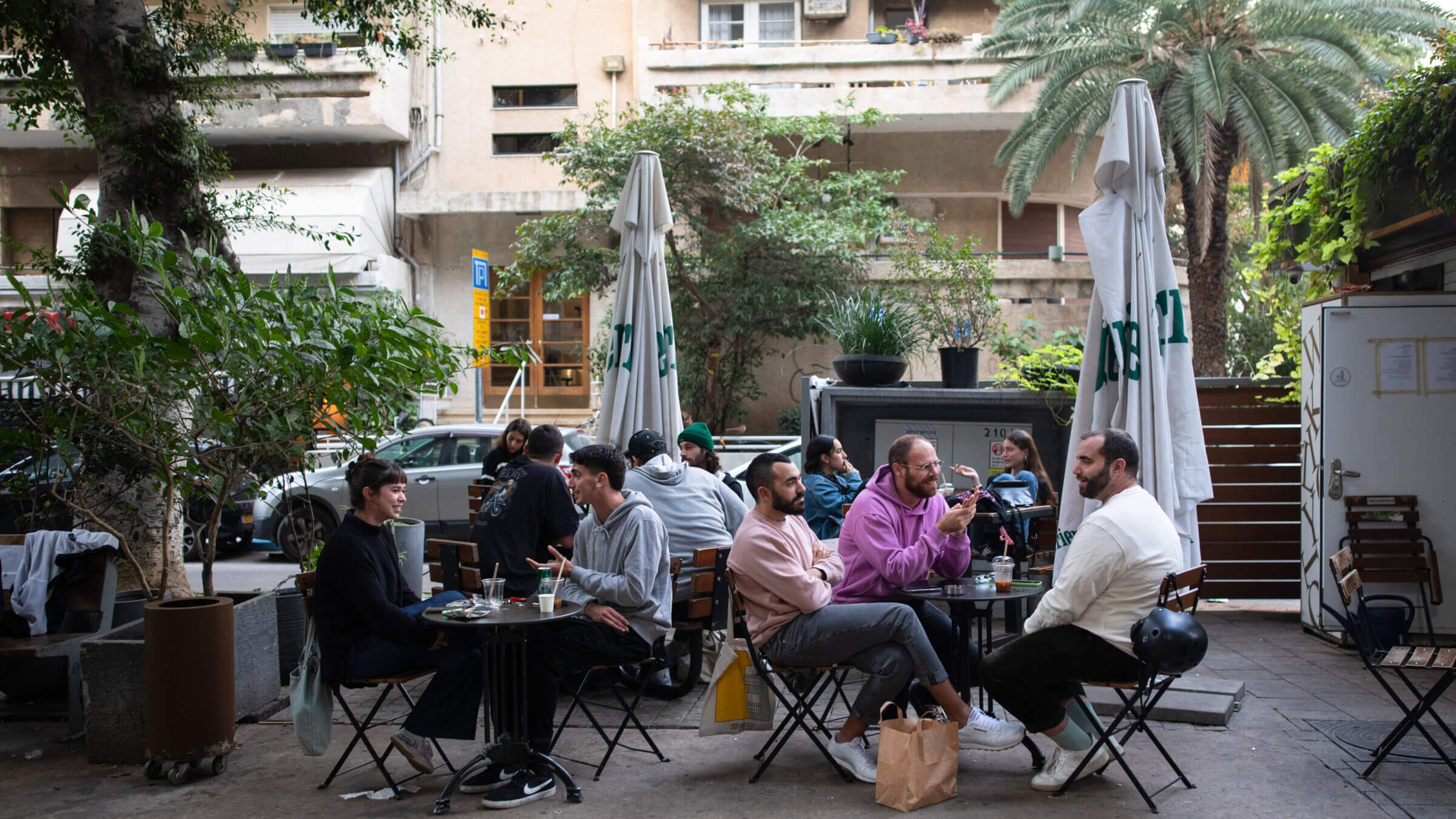 A restaurant in Tel Aviv.