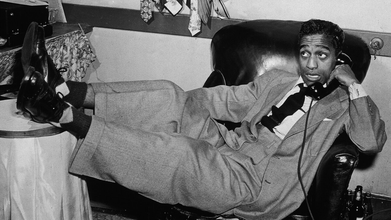 Sammy Davis Jr on the phone, circa 1955.