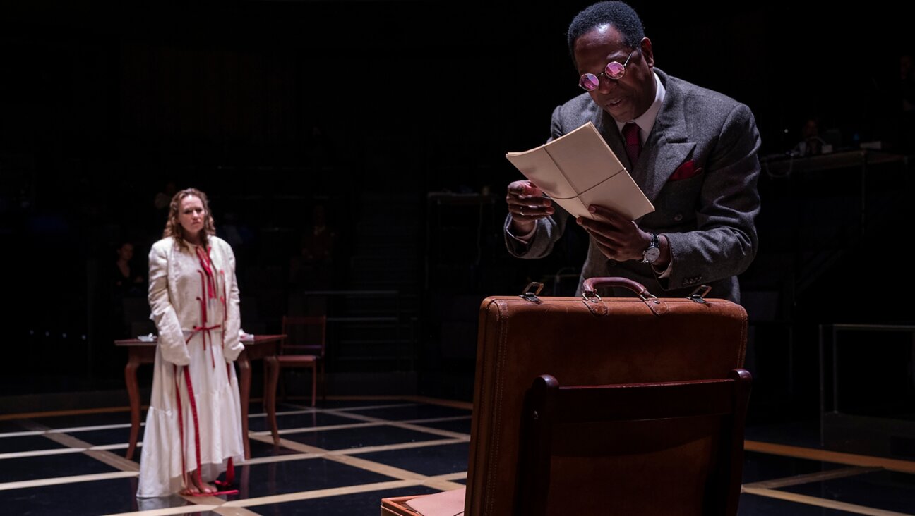 Sally Murphy and James Vincent Meredith in “Describe the Night,” at the Steppenwolf Theater in Chicago. (Michael Brosilow)