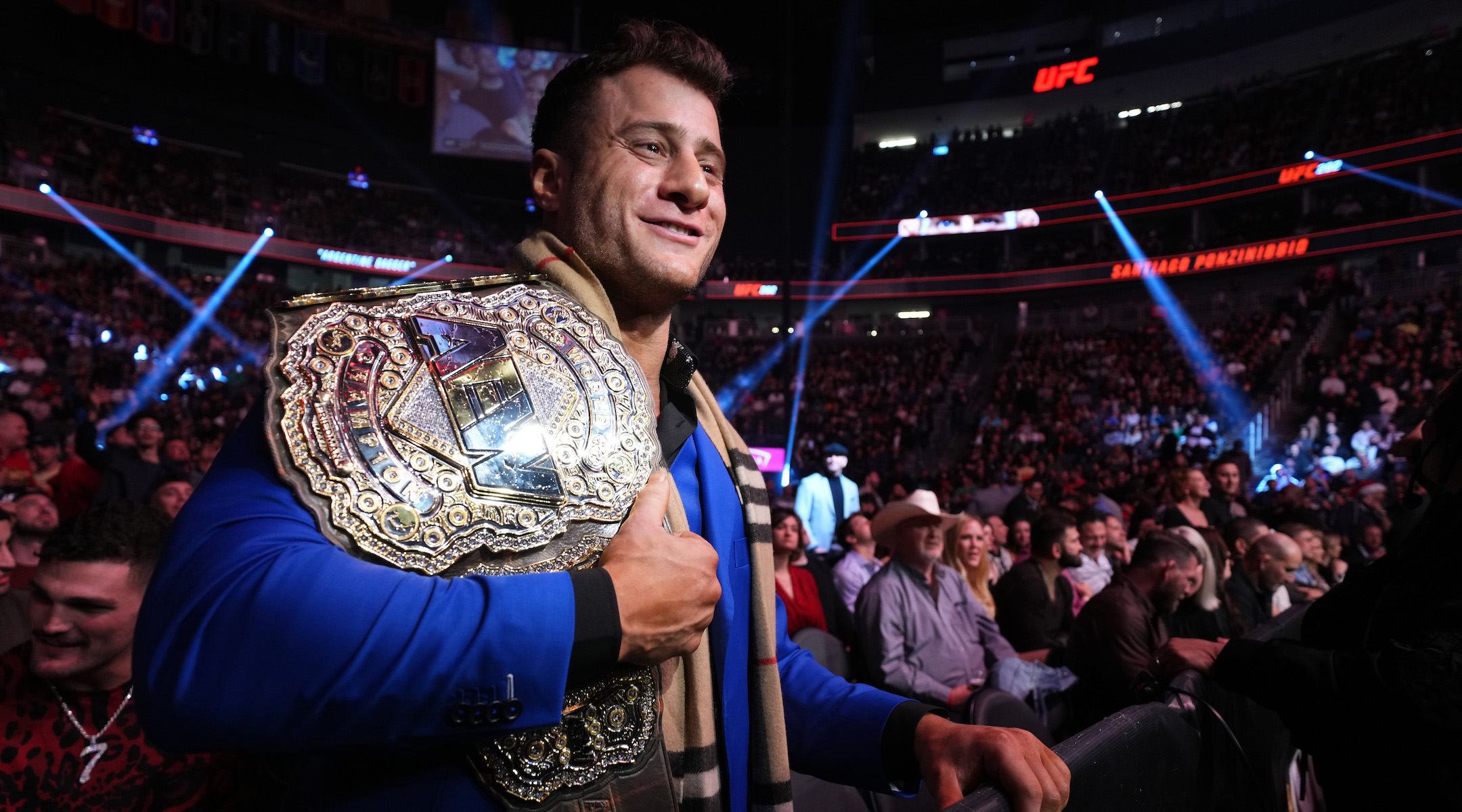 Maxwell Jacob Friedman attends a UFC event at T-Mobile Arena in Las Vegas, Dec. 10, 2022. (Cooper Neill/Zuffa LLC)