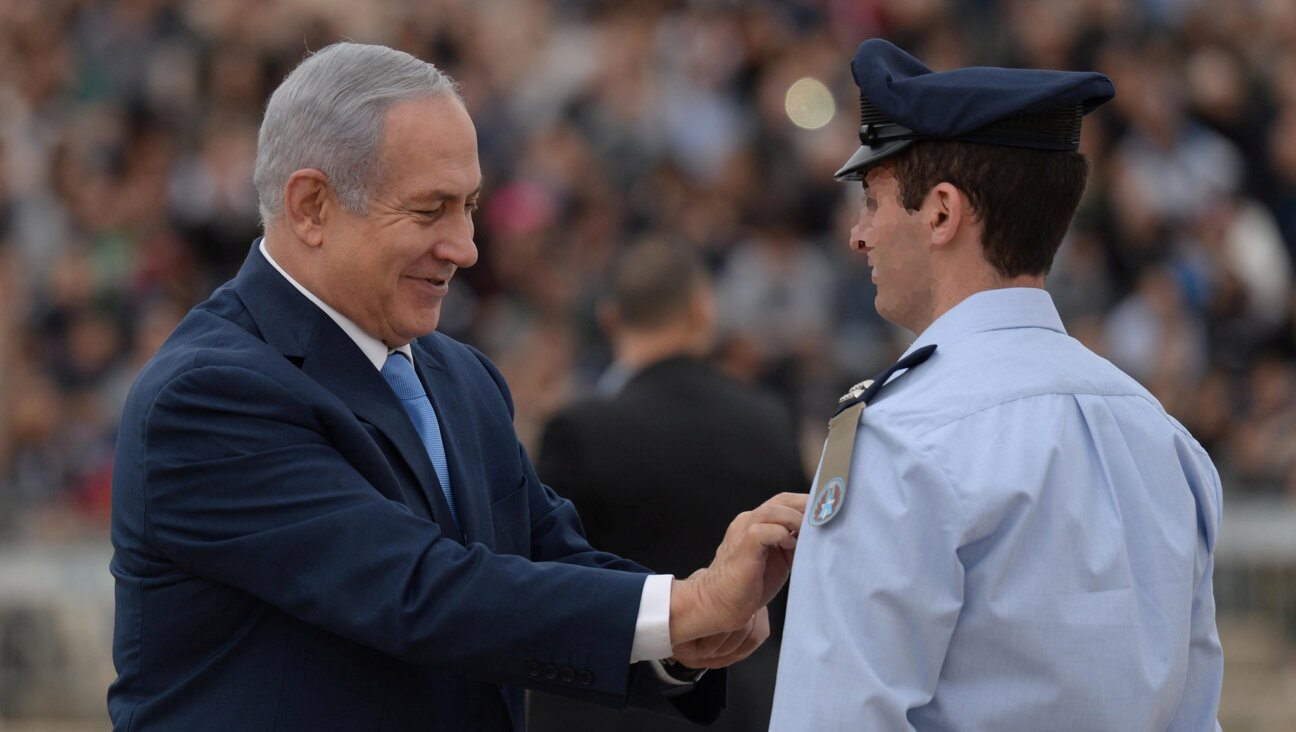 Israeli Prime Minister Benjamin Netanyahu at IDF pilot's course graduation ceremony on  Dec. 27, 2017.