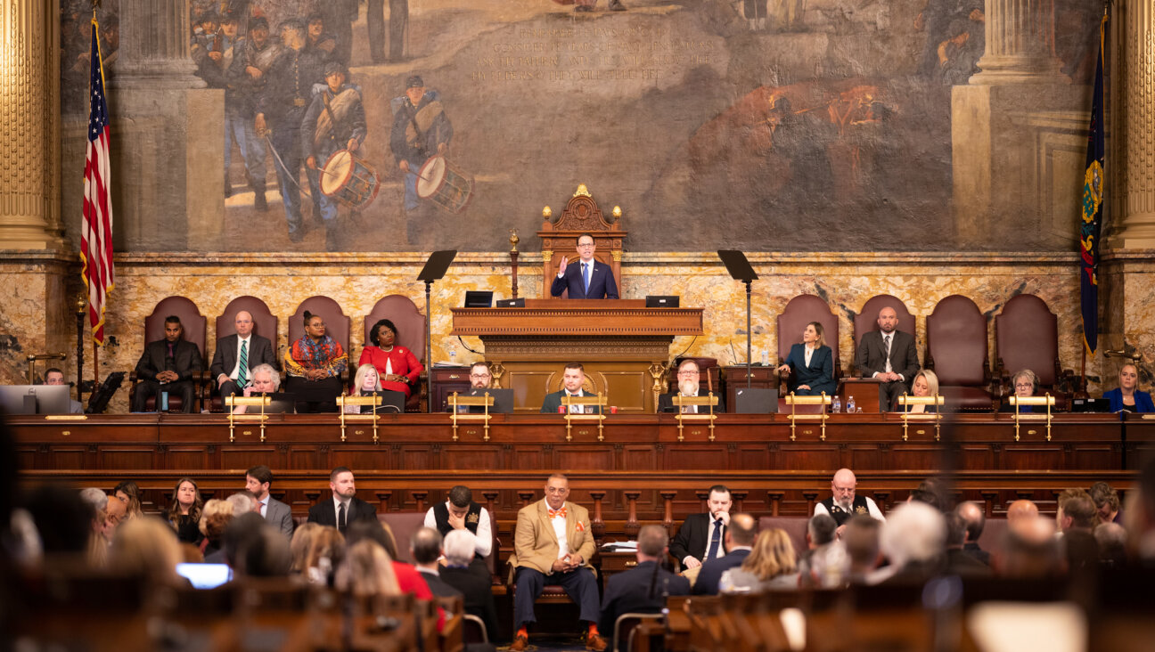 Gov. Josh Shapiro addresses the Pennsylvania state legislature on March 7, 2023. 