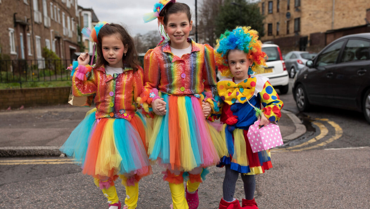 This family's Purim theme is clearly clowns.