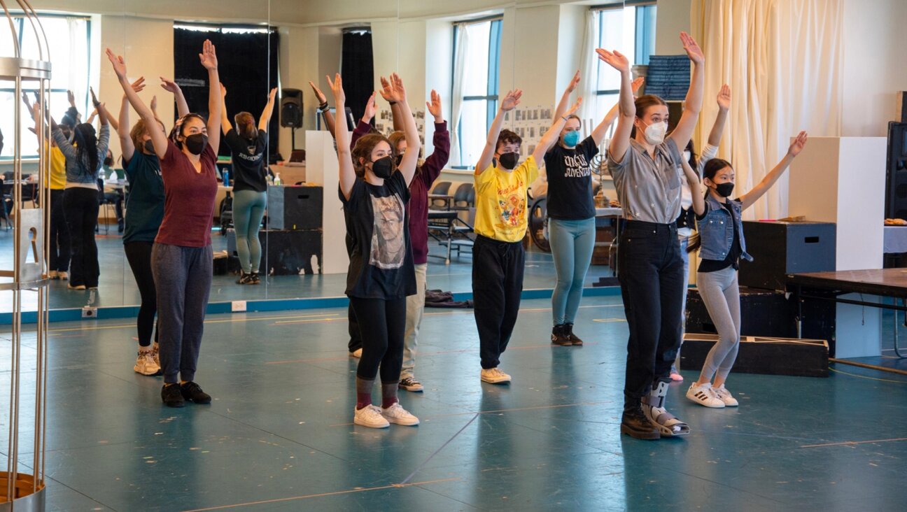 A scene from rehearsal of 'An American Tale the Musical.'