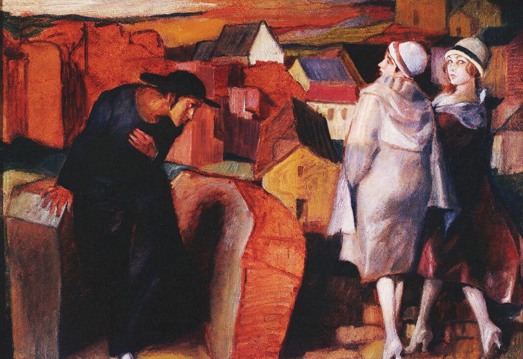 Bruno Schulz's 'A Meeting. Jewish Youth and Two Women in the Town Alley'