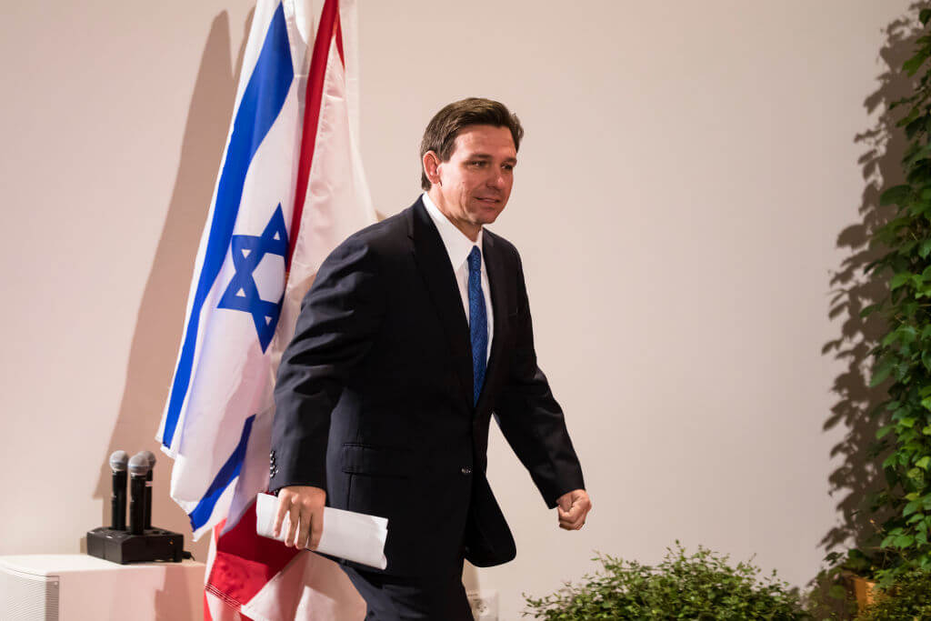 Florida Gov. Ron DeSantis in Jerusalem on April 27, 2023.