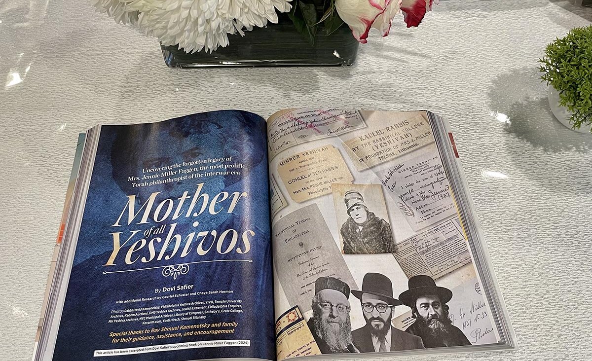 The story about Jennie Miller Faggen in Mishpacha Magazine.