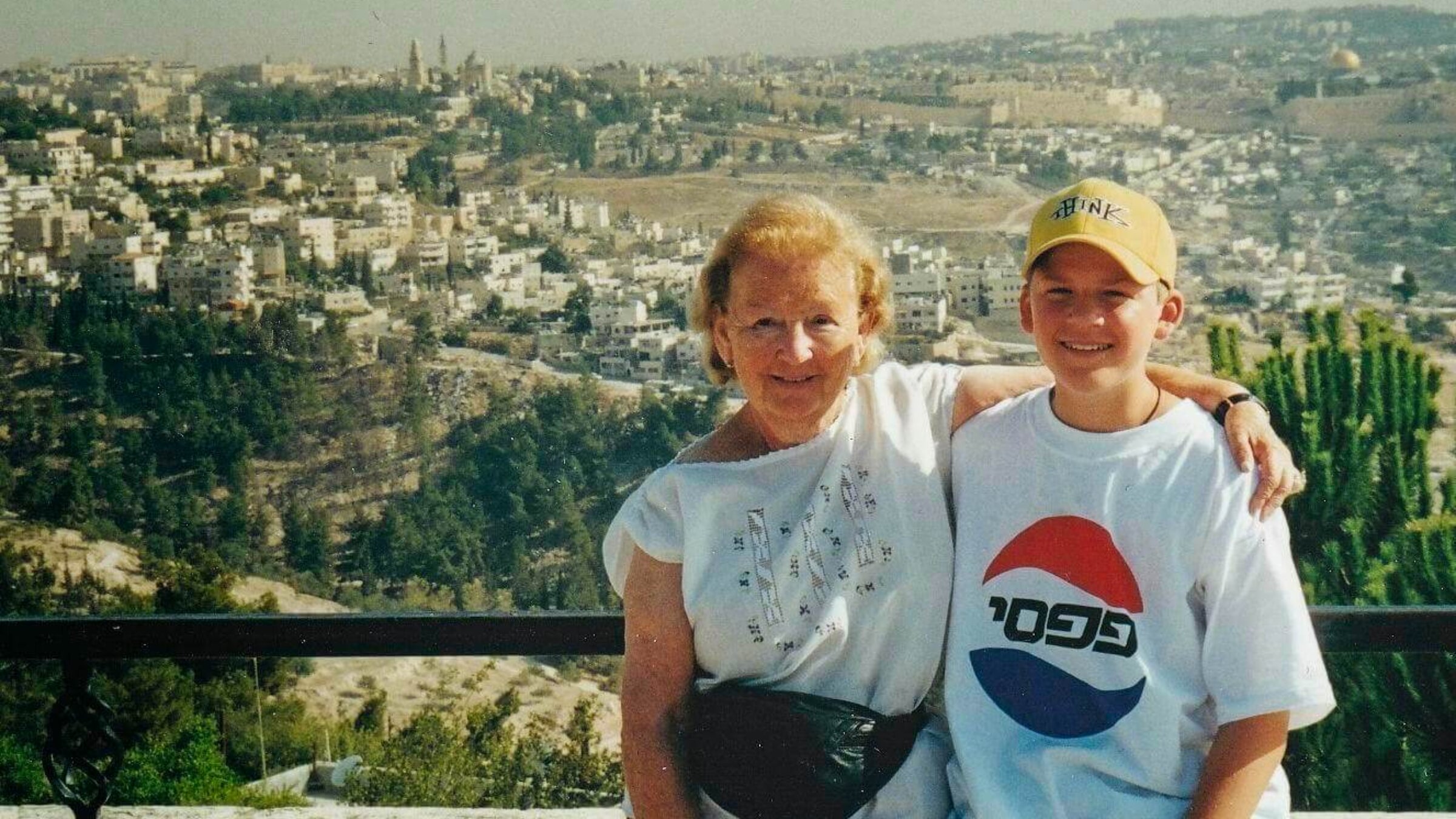 The author as a child with his grandmother Ester in Jerusalem. 