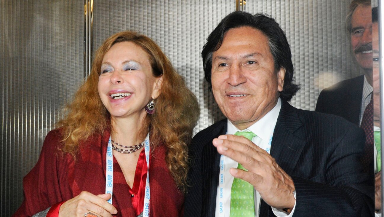 Eliane Karp, left, with her husband, former Peruvian President Alejandro Toledo, at a convention in Dublin, Ireland, Oct. 16, 2014. (Clodagh Kilcoyne/Getty Images)