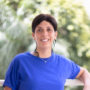 Mindy Levine at her home in the Tel Aviv suburb of Givat Shmuel.