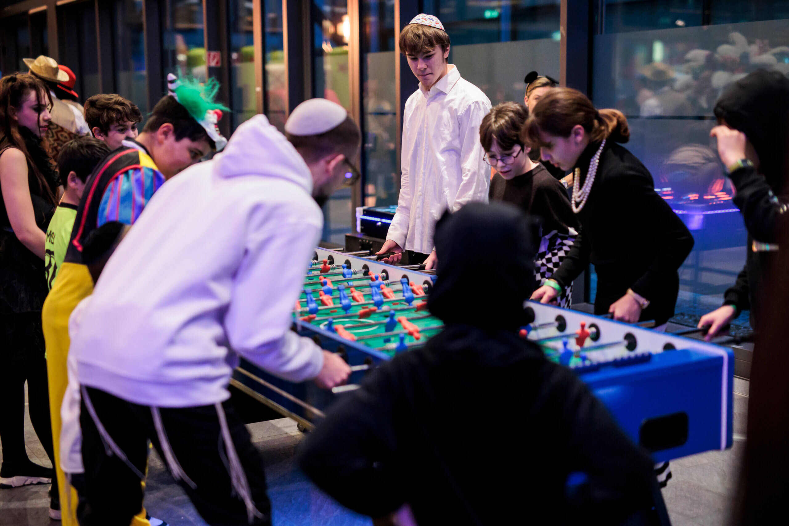 Ukranian Jews in Germany, pictured here celebrating Purim, found sanctuary but many aren't sure whether they will stay or return home.