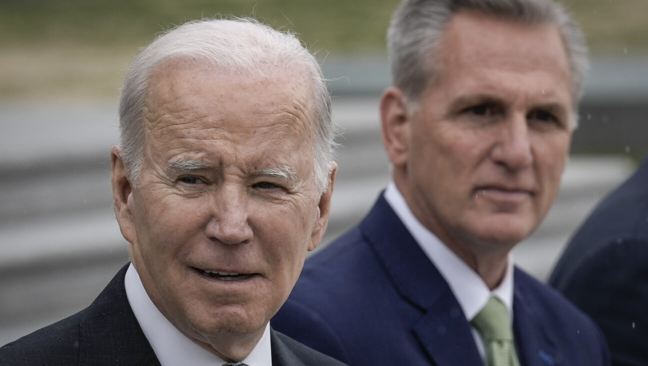 (L-R) U.S. President Joe Biden and Speaker of the House Kevin McCarthy (R-CA) depart the U.S. Capitol following the Friends of Ireland Luncheon on Saint Patrick's Day March 17, 2023 in Washington, DC (Photo by Drew Angerer/Getty Images)