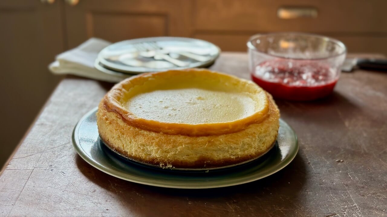 A celebration cheesecake to celebrate Shavuot.