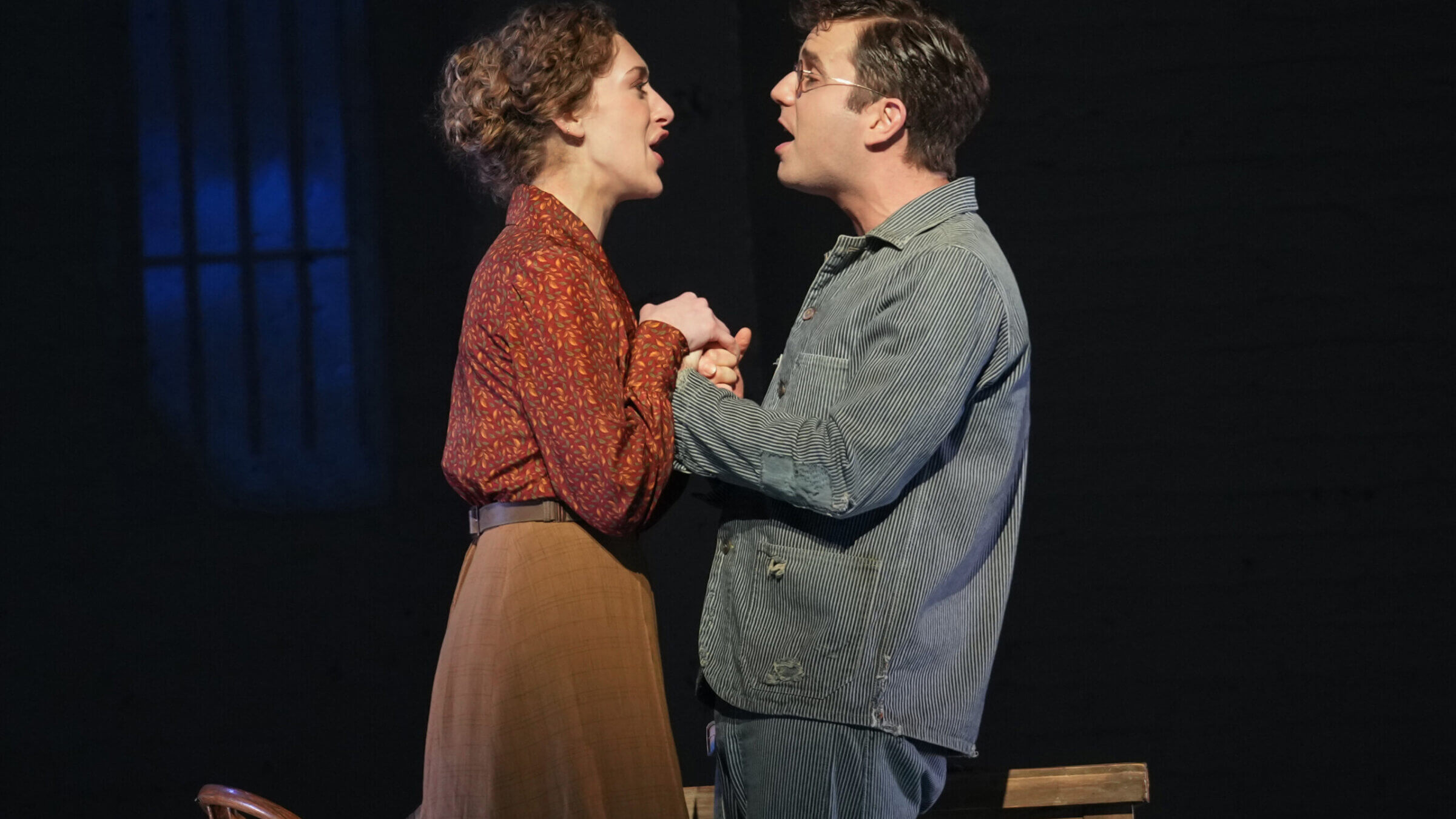 Micaela Diamond and Ben Platt in <i>Parade.</i>