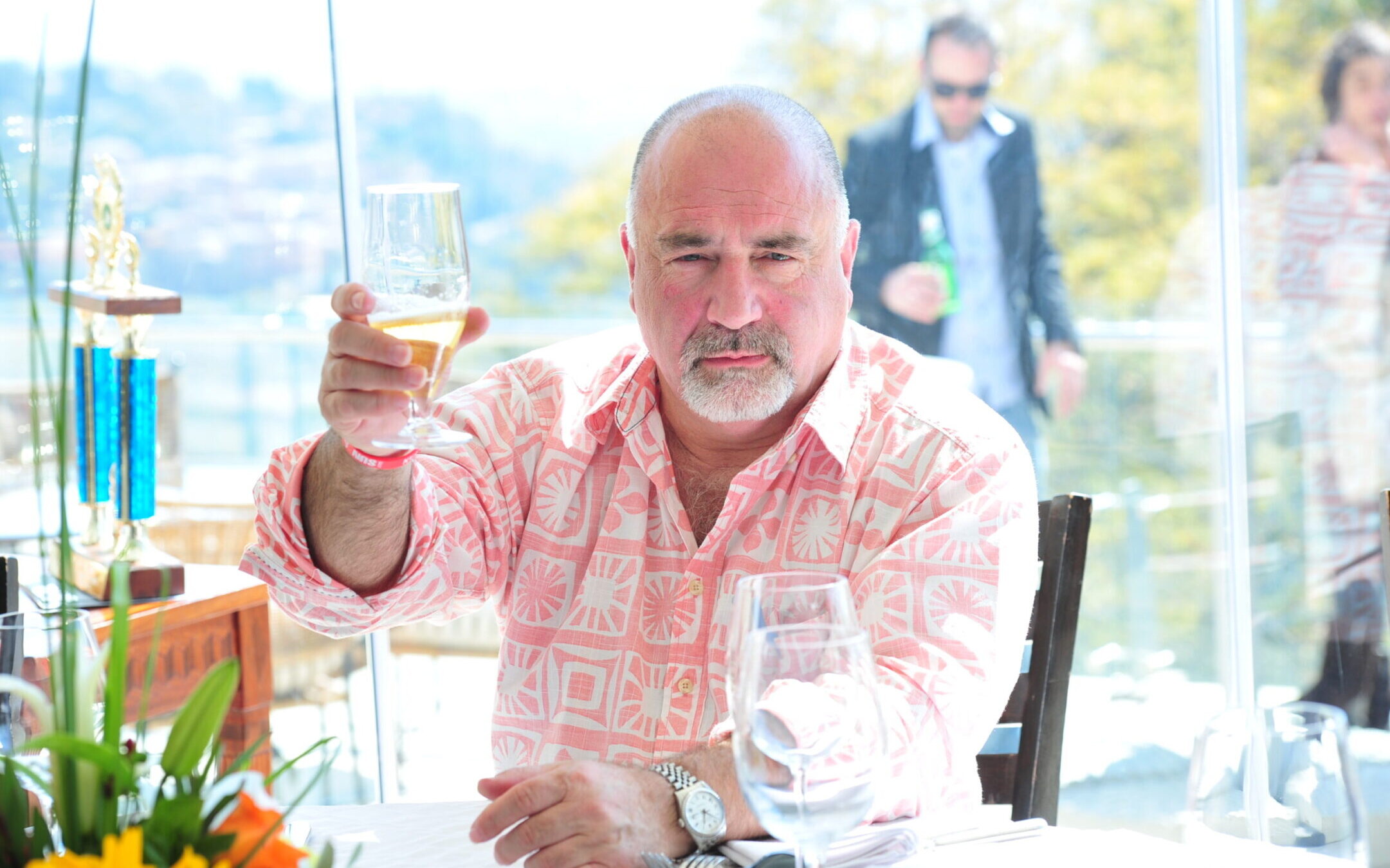 Jeremy Gordin offers a toast in an undated family photo. (Courtesy Gordin family)