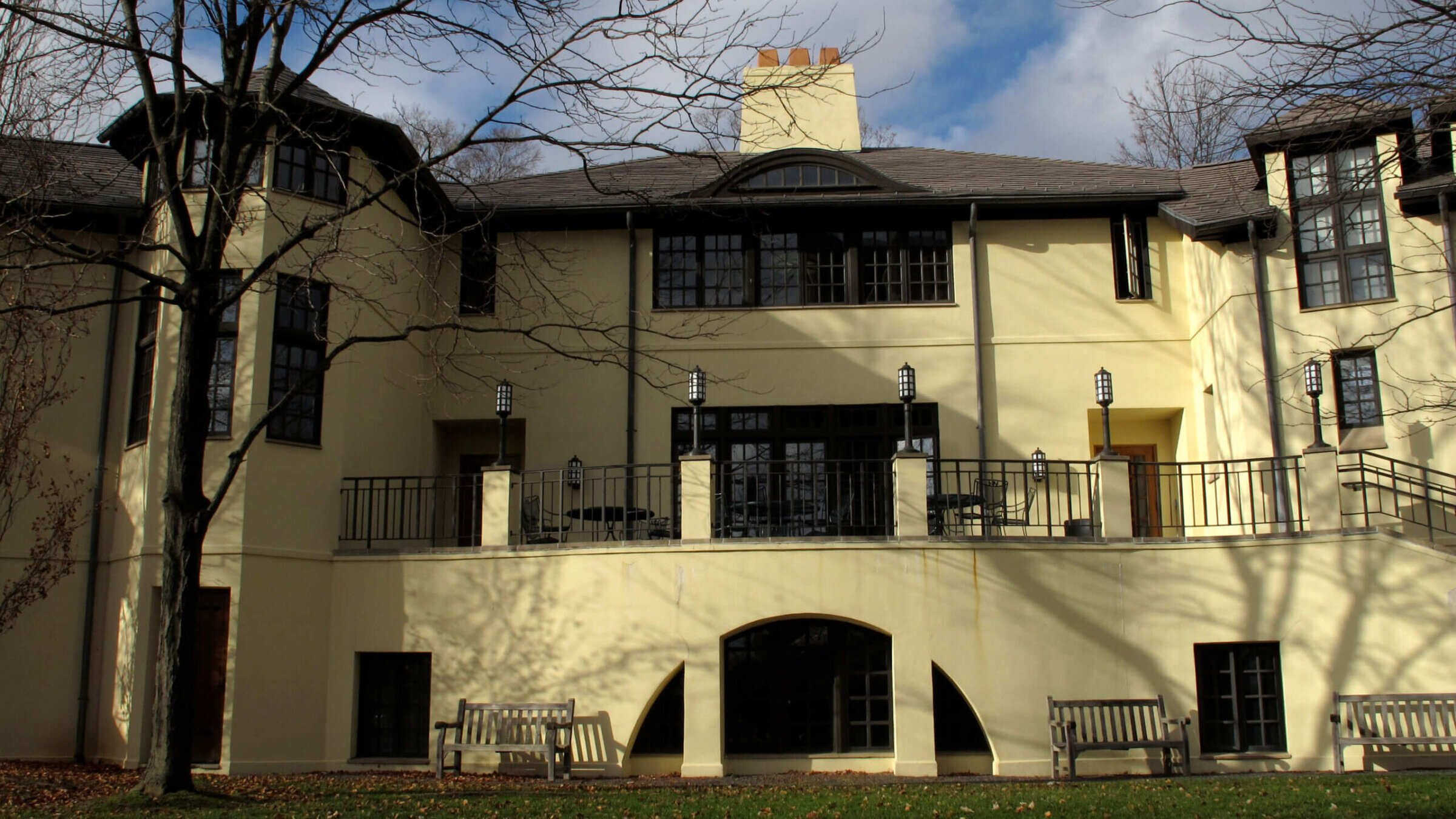 View of the Center for Jewish Life / Hillel on the campus of Princeton University, Princeton, New Jersey, November 29, 2011. 