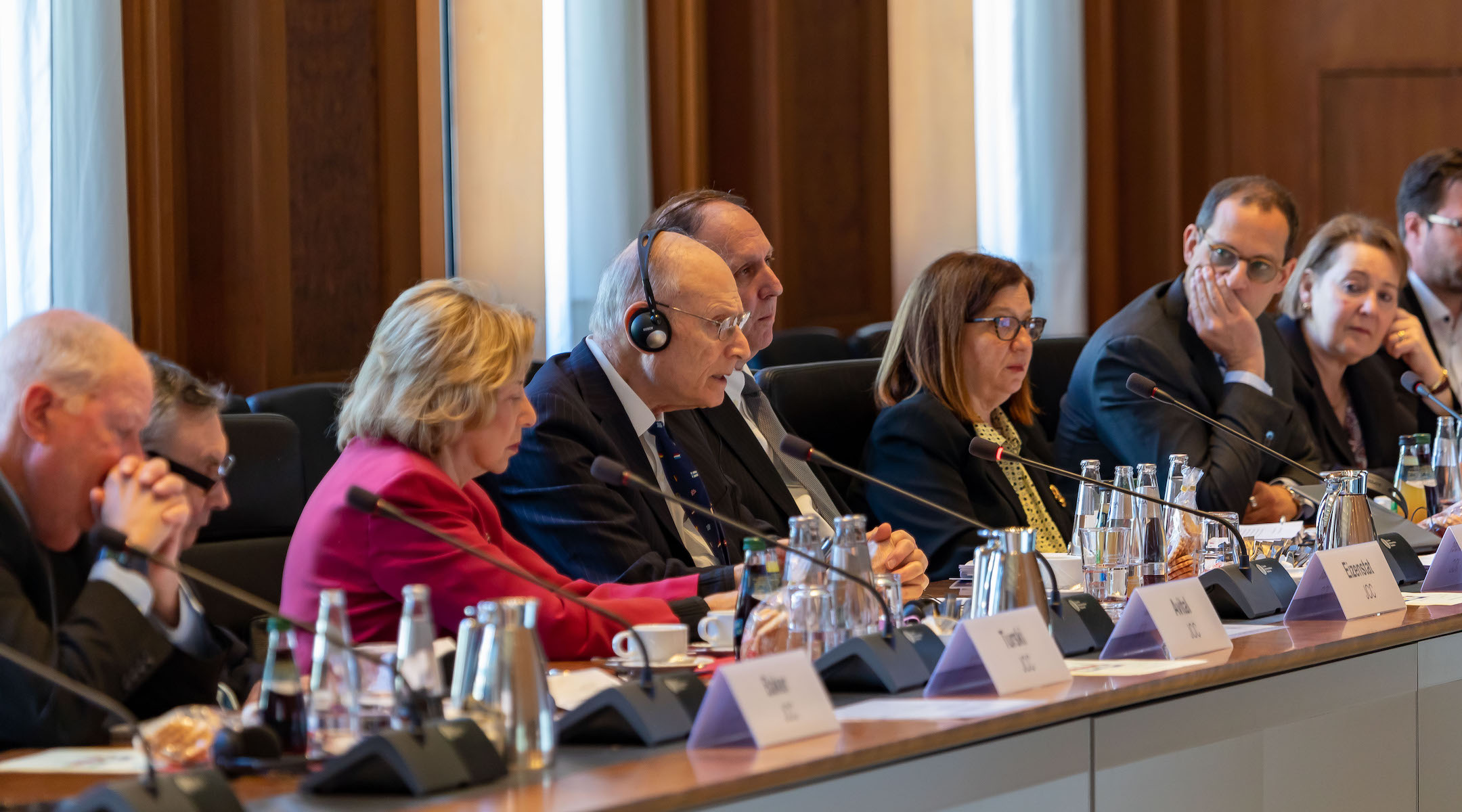 ​​Claims Conference delegation for negotiations with the German government on behalf of Holocaust survivors in Berlin, Germany, May 8, 2023. (Courtesy of Claims Conference)