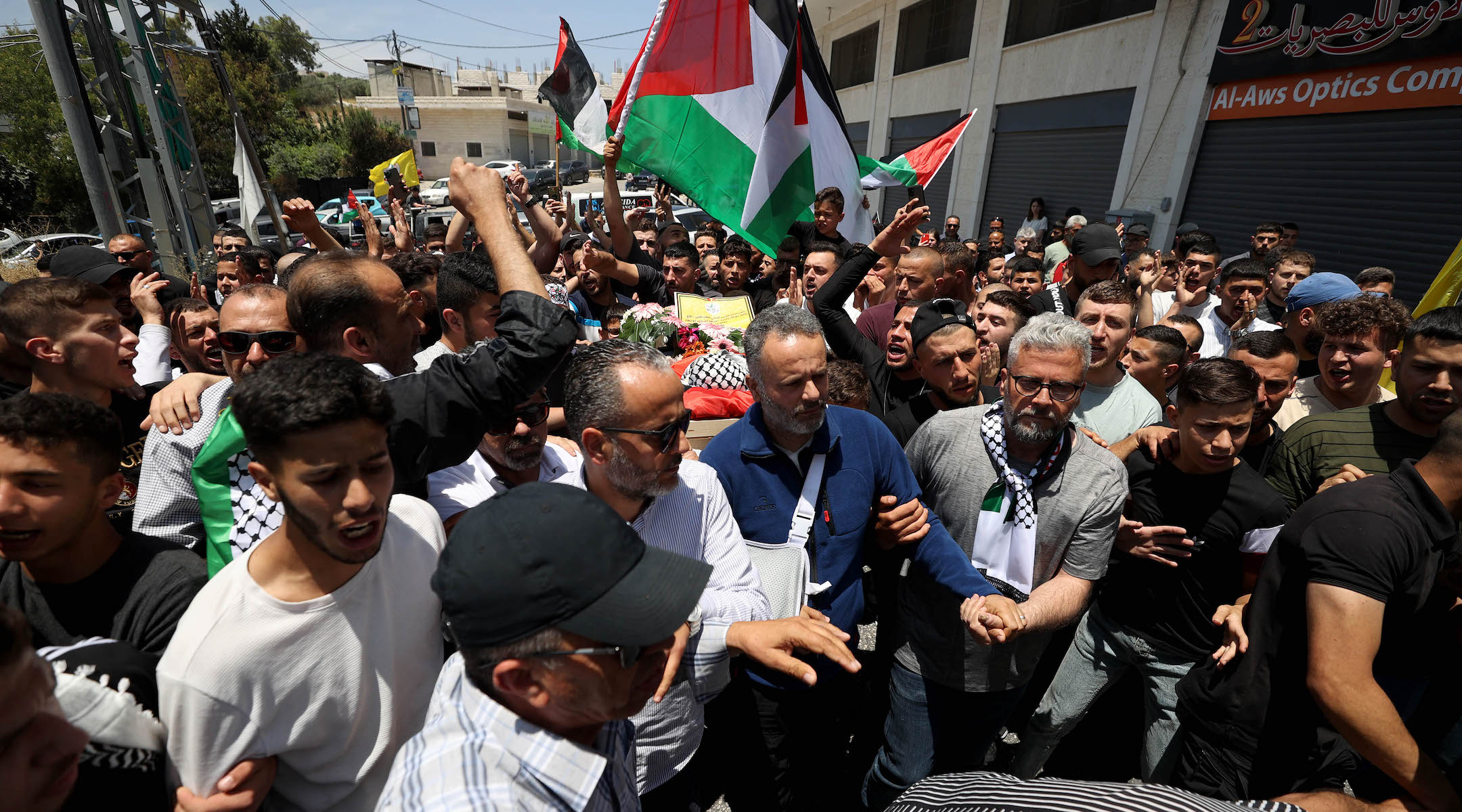 The funeral of Mohammed Tamimi, the Palestinian toddler shot by Israeli forces, took place on June 6, 2023. (Flash90)