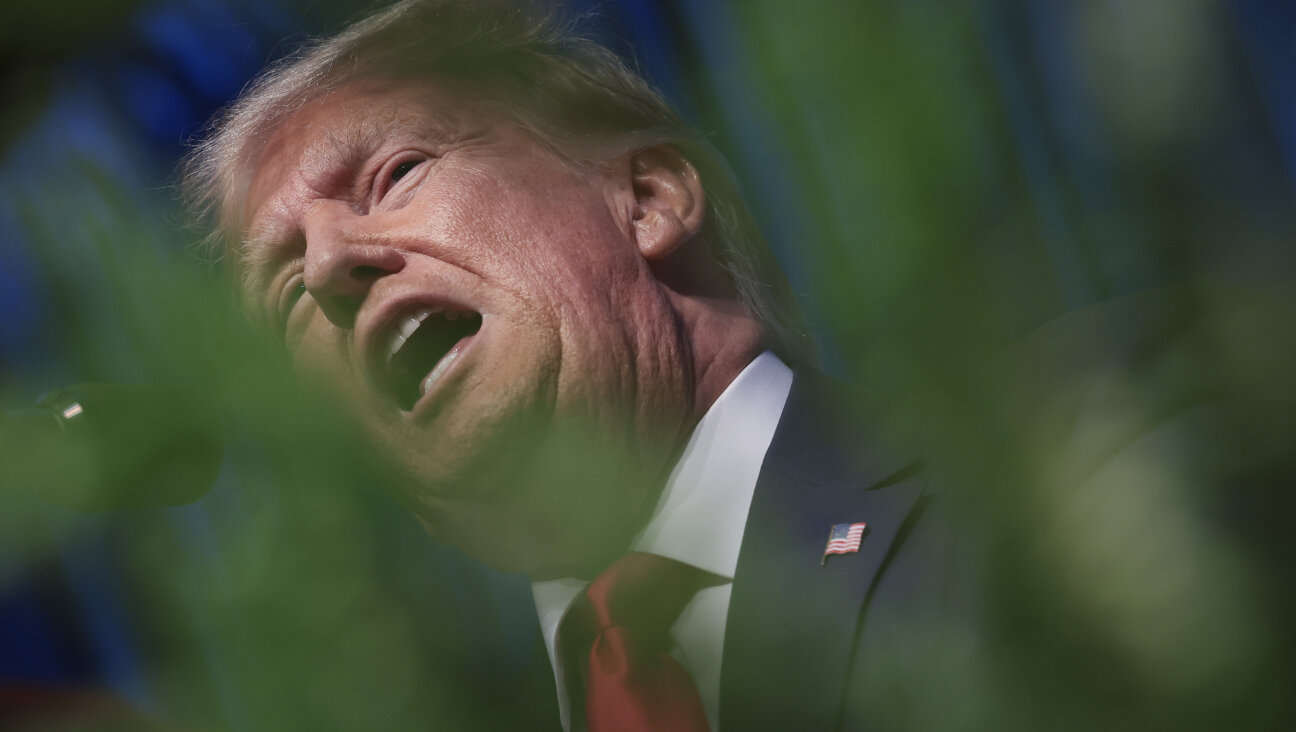 Donald Trump speaking in Greensboro, North Carolina, in June 2023.