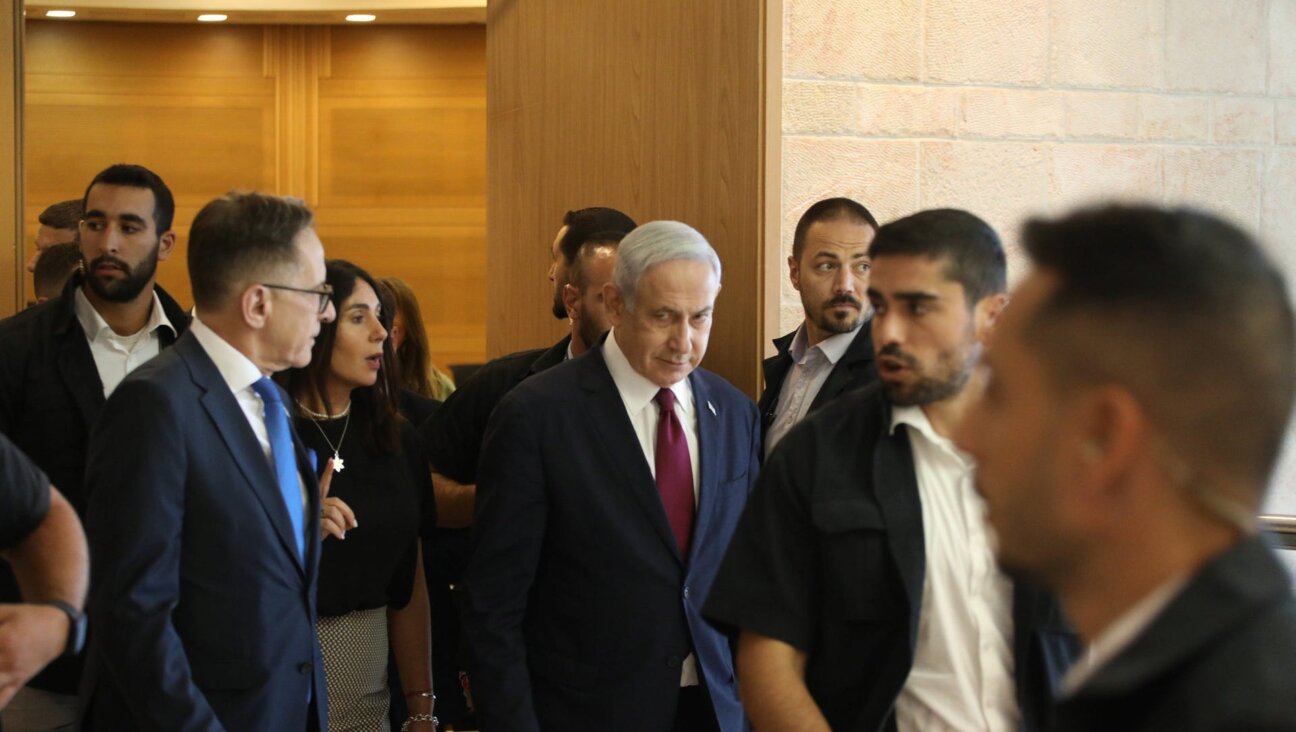 Prime Minister Benjamin Netanyahu leaves a Likud meeting at the Knesset, on June 14, 2023.