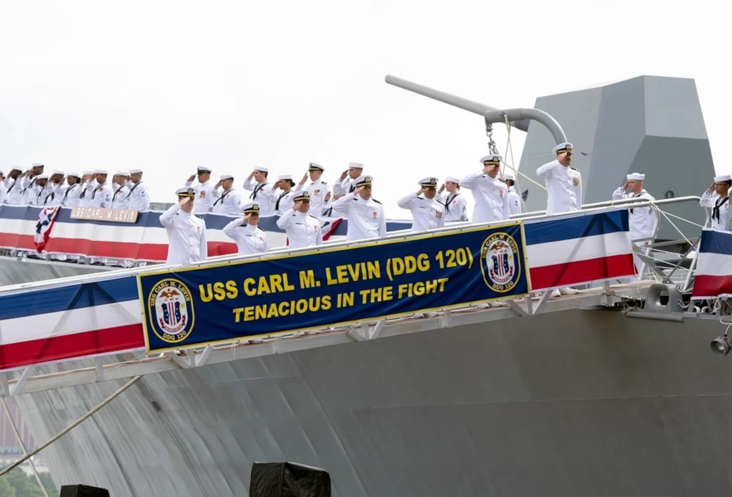 The USS Carl Levin, named for the late Jewish senator from Michigan.