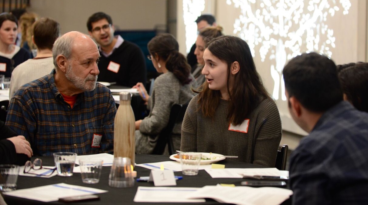 A Resetting the Table Town Square held in the Harlem JCC, New York City, March 4, 2019. (Gili Getz)