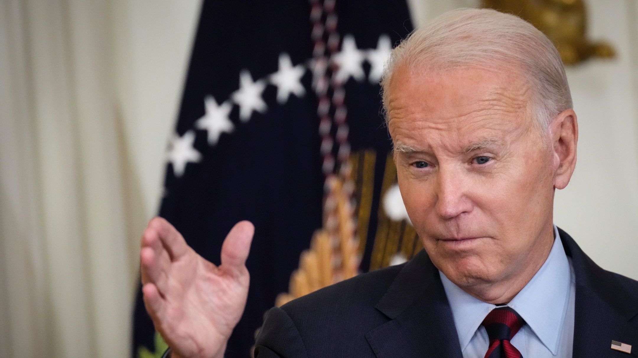 U.S. President Joe Biden speaks during an event about lowering health care costs in the East Room of the White House July 7, 2023. (Drew Angerer/Getty Images)