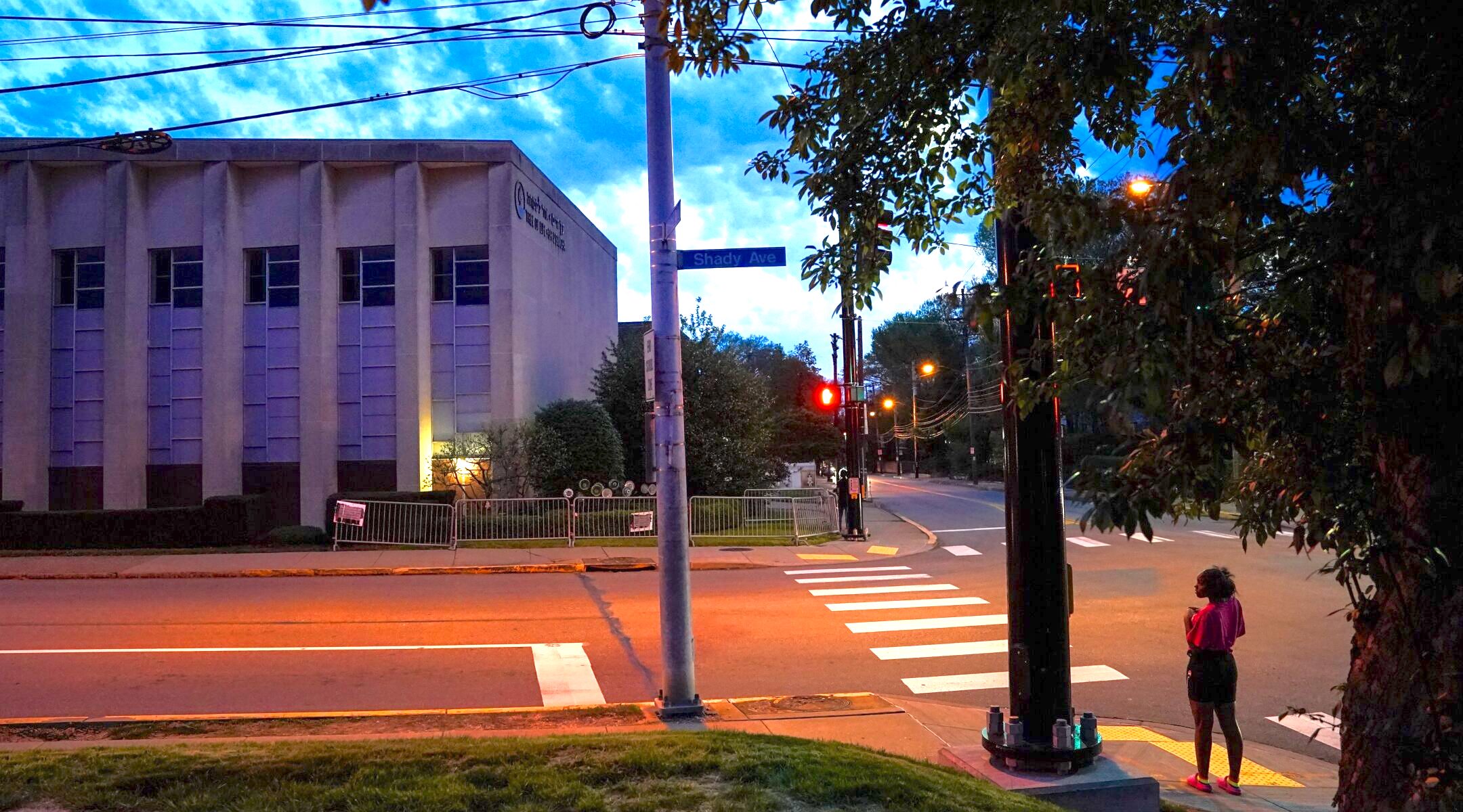 The Tree of Life Synagogue seen in Pittsburgh, April 21, 2023. (Jahi Chikwendiu/The Washington Post via Getty Images)