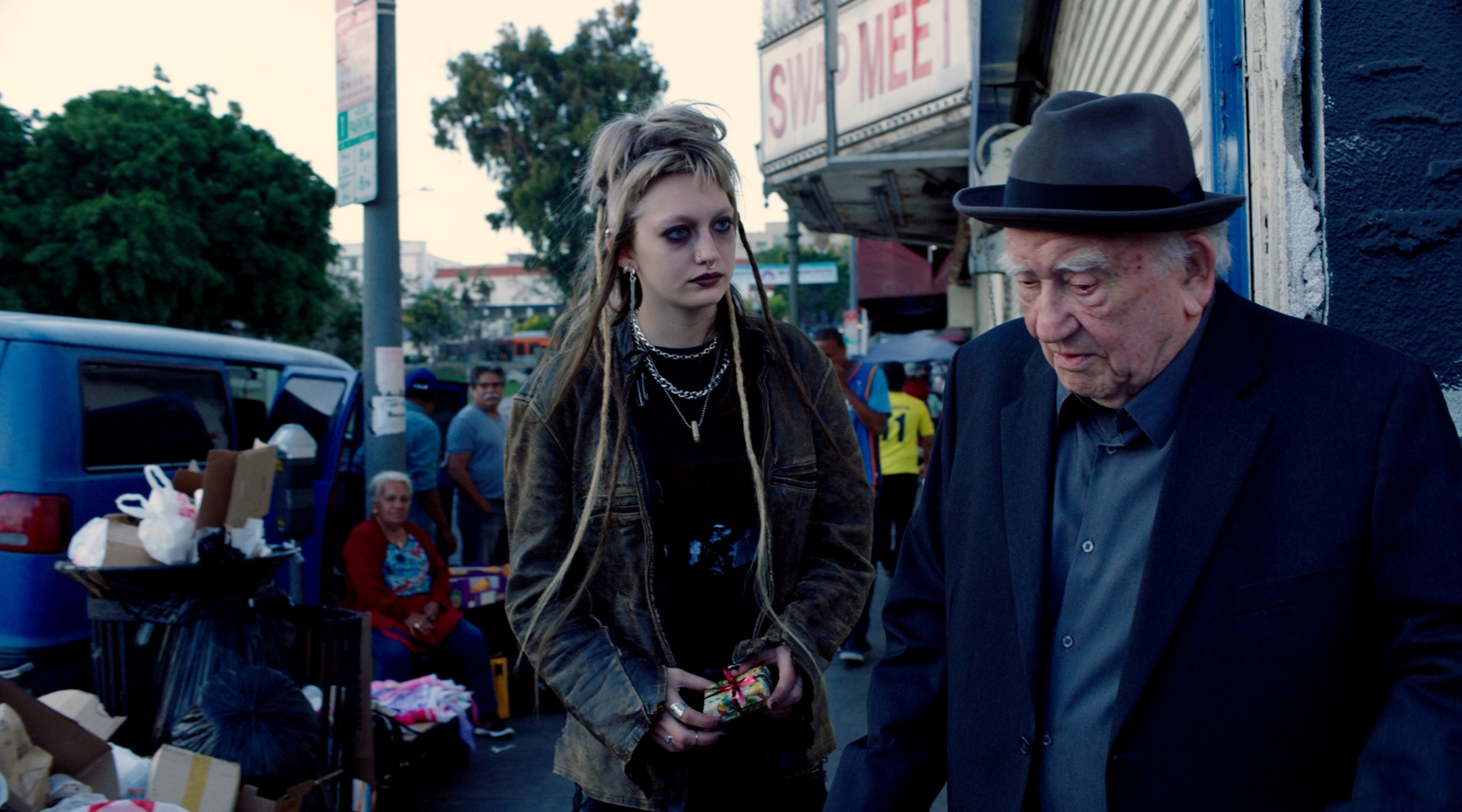 Margot Josefsohn and Ed Asner in “Tiger Within.” Asner died in 2021 (Courtesy of Menemsha Films)