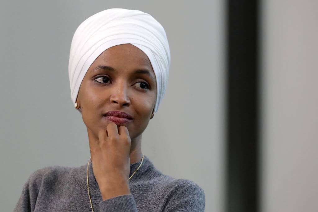 Rep. Ilhan Omar (D-MN) participates in a panel discussion during the Muslim Collective For Equitable Democracy Conference and Presidential Forum at the The National Housing Center July 23, 2019 in Washington, DC.