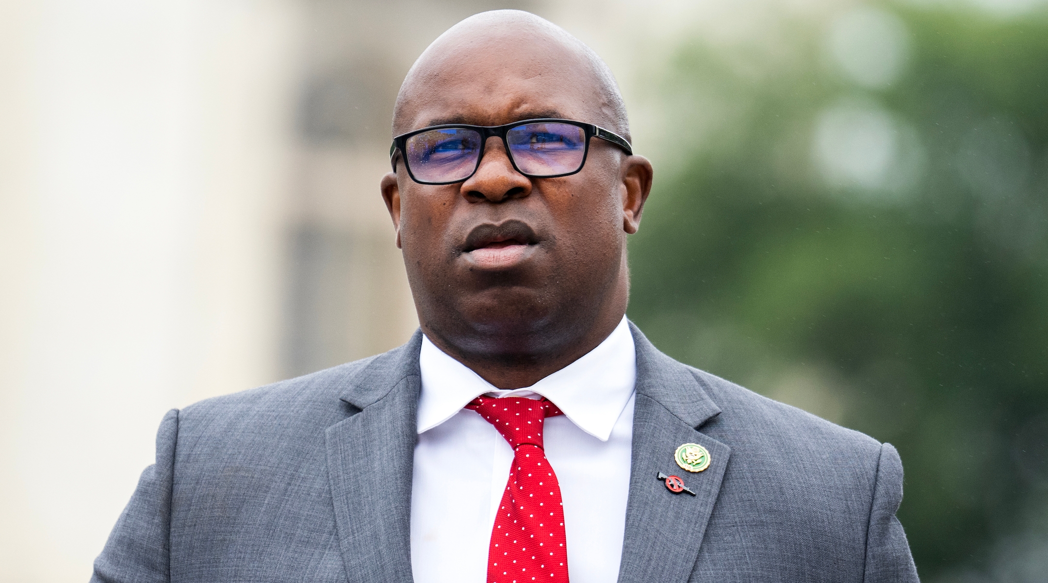 Rep. Jamaal Bowman arrives at the U.S. Capitol, June 22, 2023. (Tom Williams/CQ Roll Call/Getty Images)