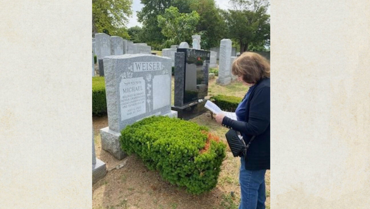 Irene Weiser, 96, in June 2023 visited her husband's grave at Mount Hebron cemetery in Queens, New York, for the first time in more than a decade.