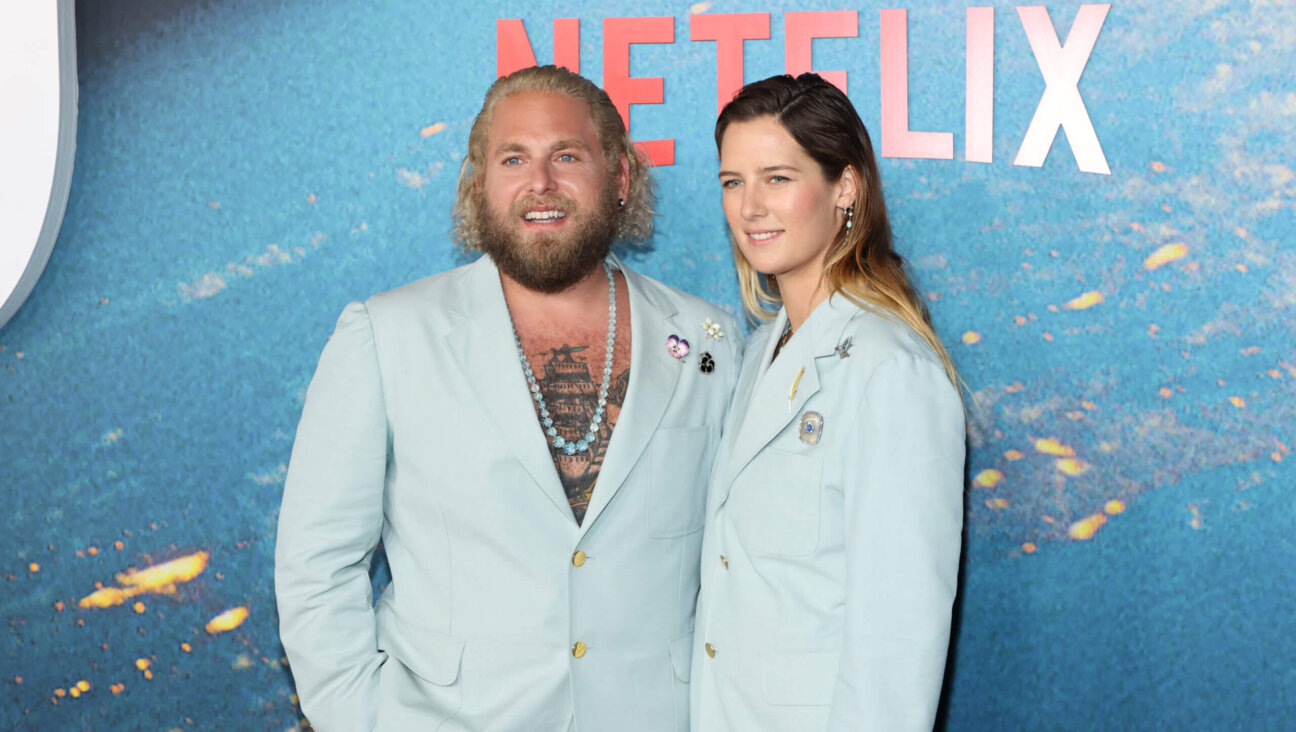 Jonah Hill and Sarah Brady attend the world premiere of Netflix's "Don't Look Up" on December 05, 2021 in New York City. 