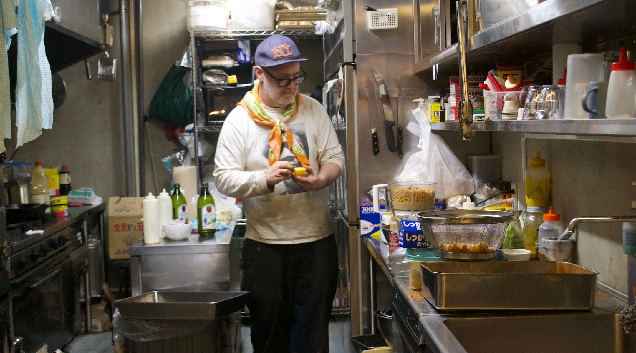 Jeremy Freeman in his kitchen. (Jordyn Haime)