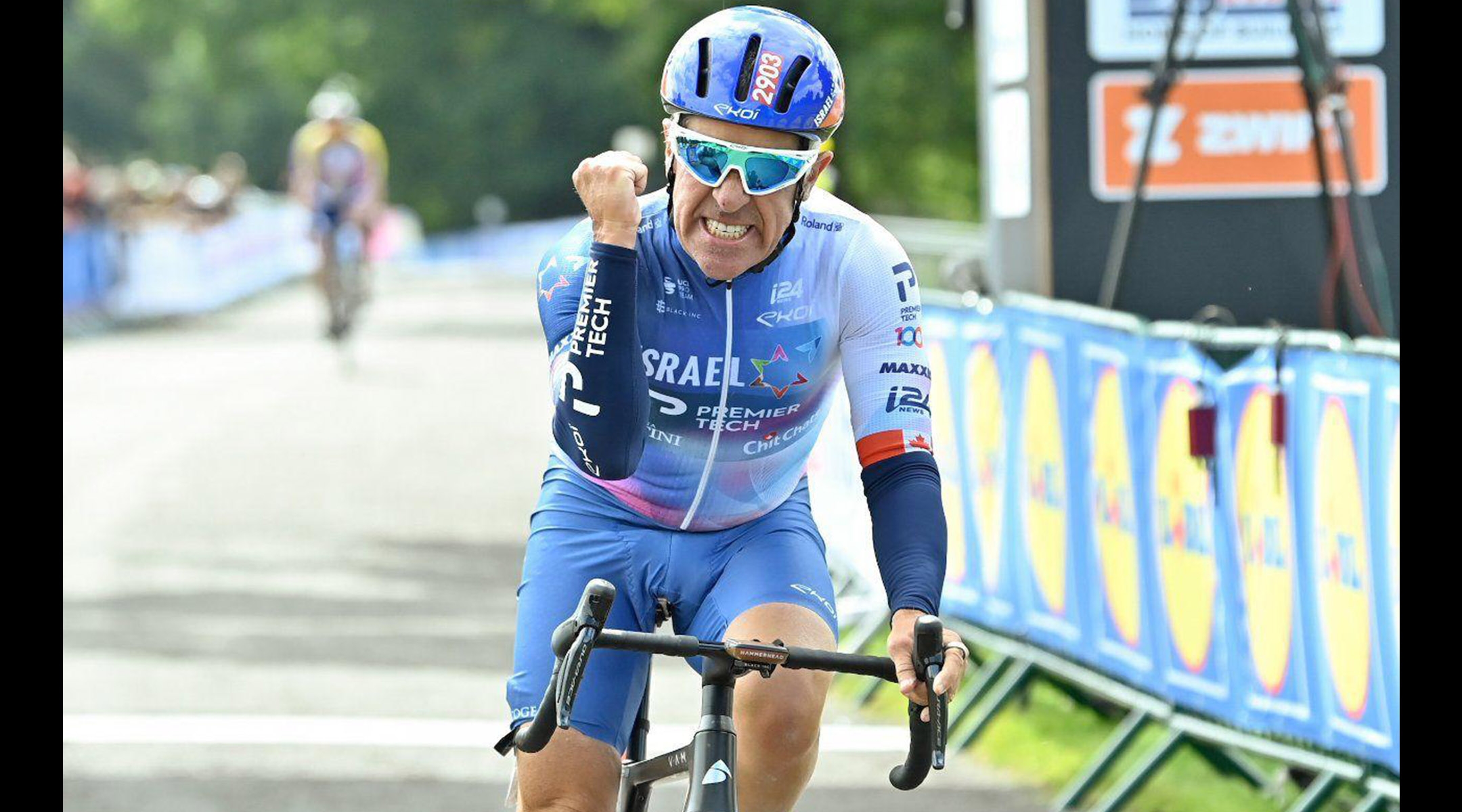 Sylvan Adams at the 2023 UCI Cycling World Championships in Scotland, Aug. 4, 2023. (SWpix)