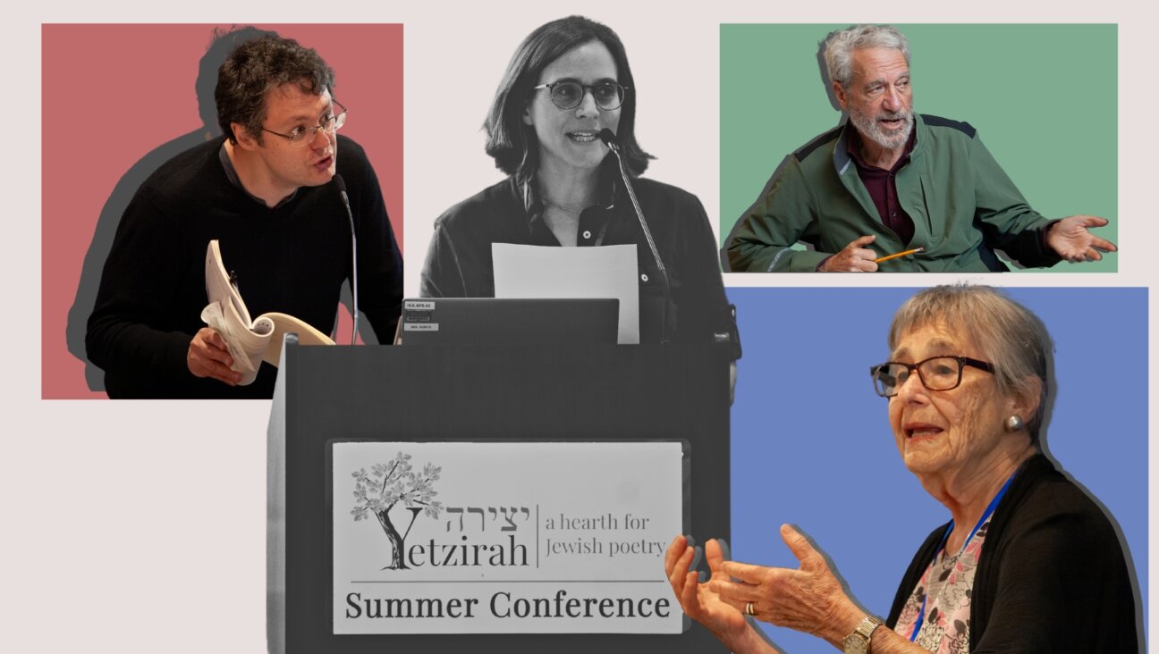 Clockwise from top left: Ilya Kaminsky, Yetzirah founder Jessica Jacobs, Rodger Kamenetz and Alicia Ostriker.