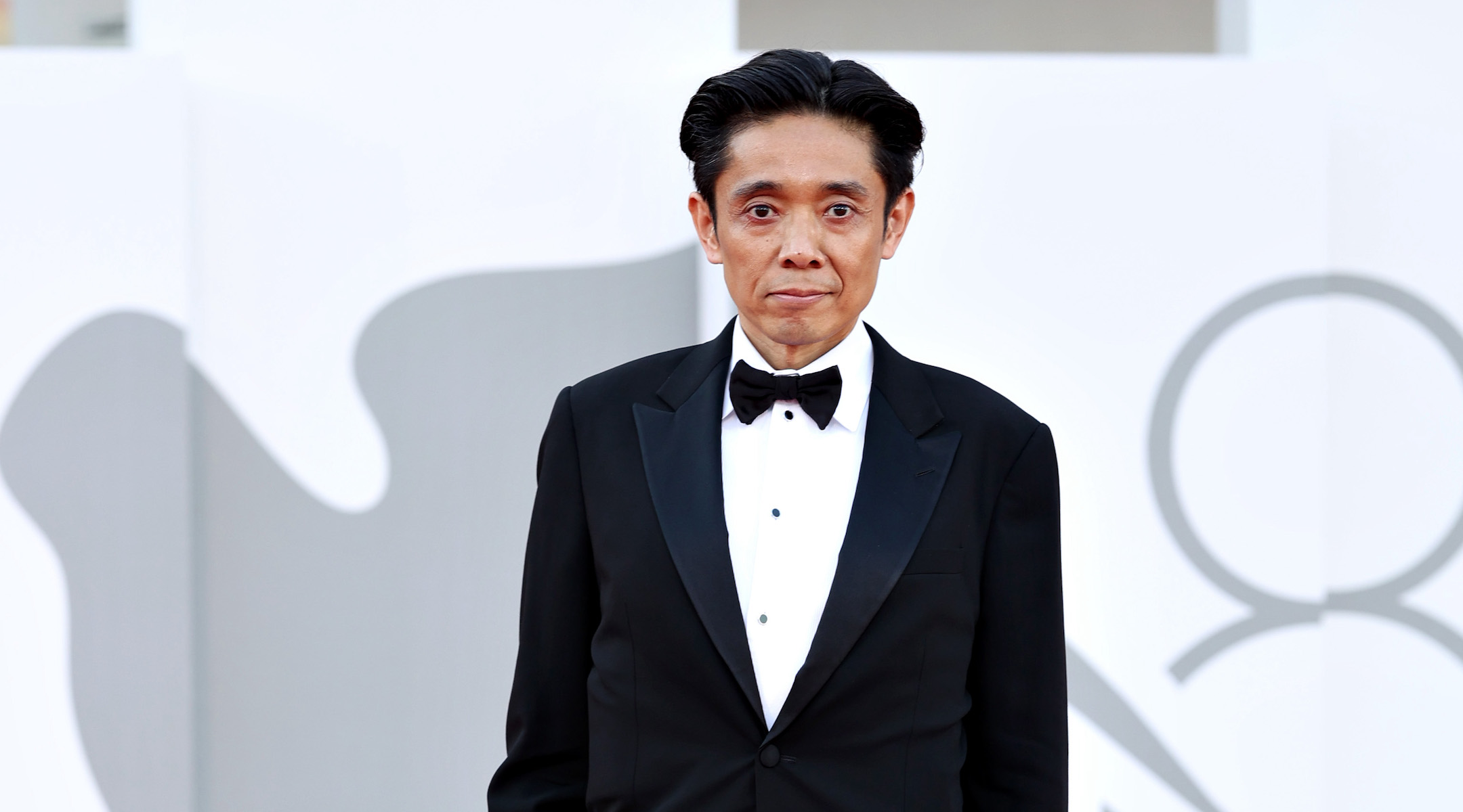 Kazu Hiro attends a red carpet for the movie “Maestro” at the Venice International Film Festival, Sept. 2, 2023. (Franco Origlia/Getty Images)