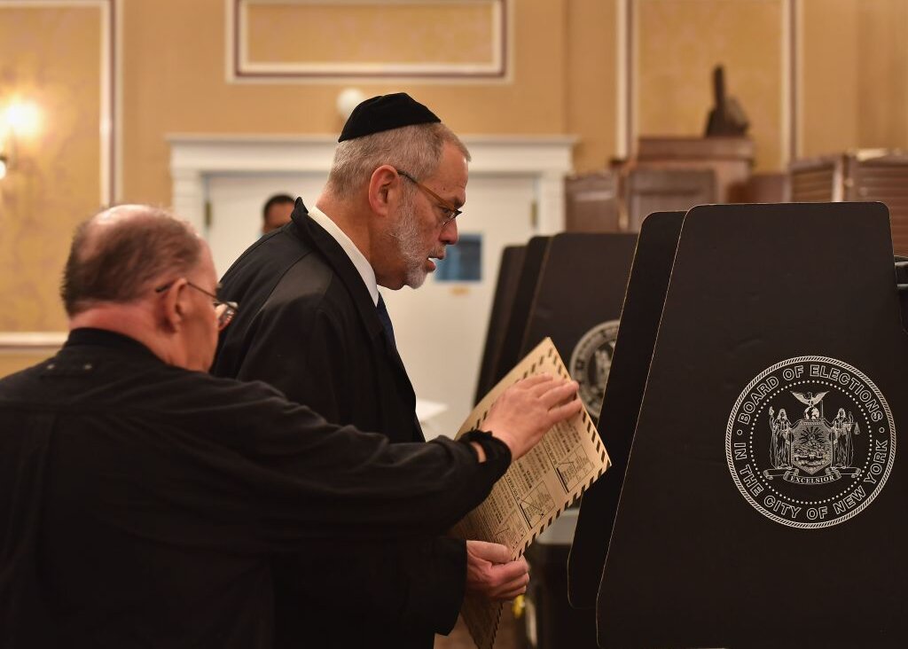 A Jewish voter in New York City on Nov. 6, 2018.