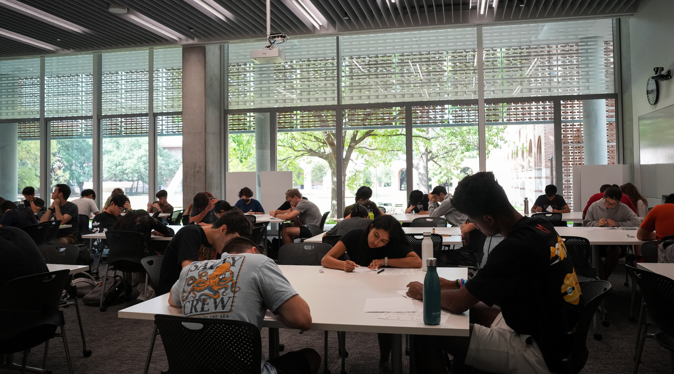 Students at Rice University in September 2023. (Jon Shapley/Houston Chronicle via Getty Images)