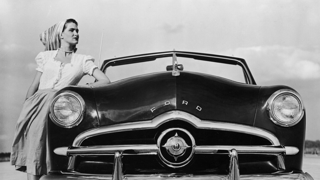 A 1949 Ford convertible.