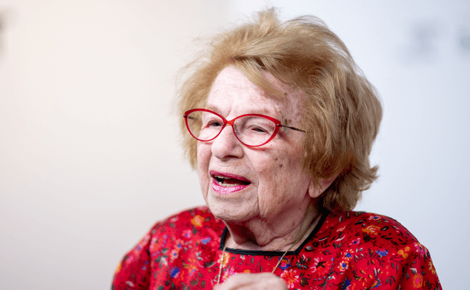 Noted author and icon Dr. Ruth K. Westheimer. 