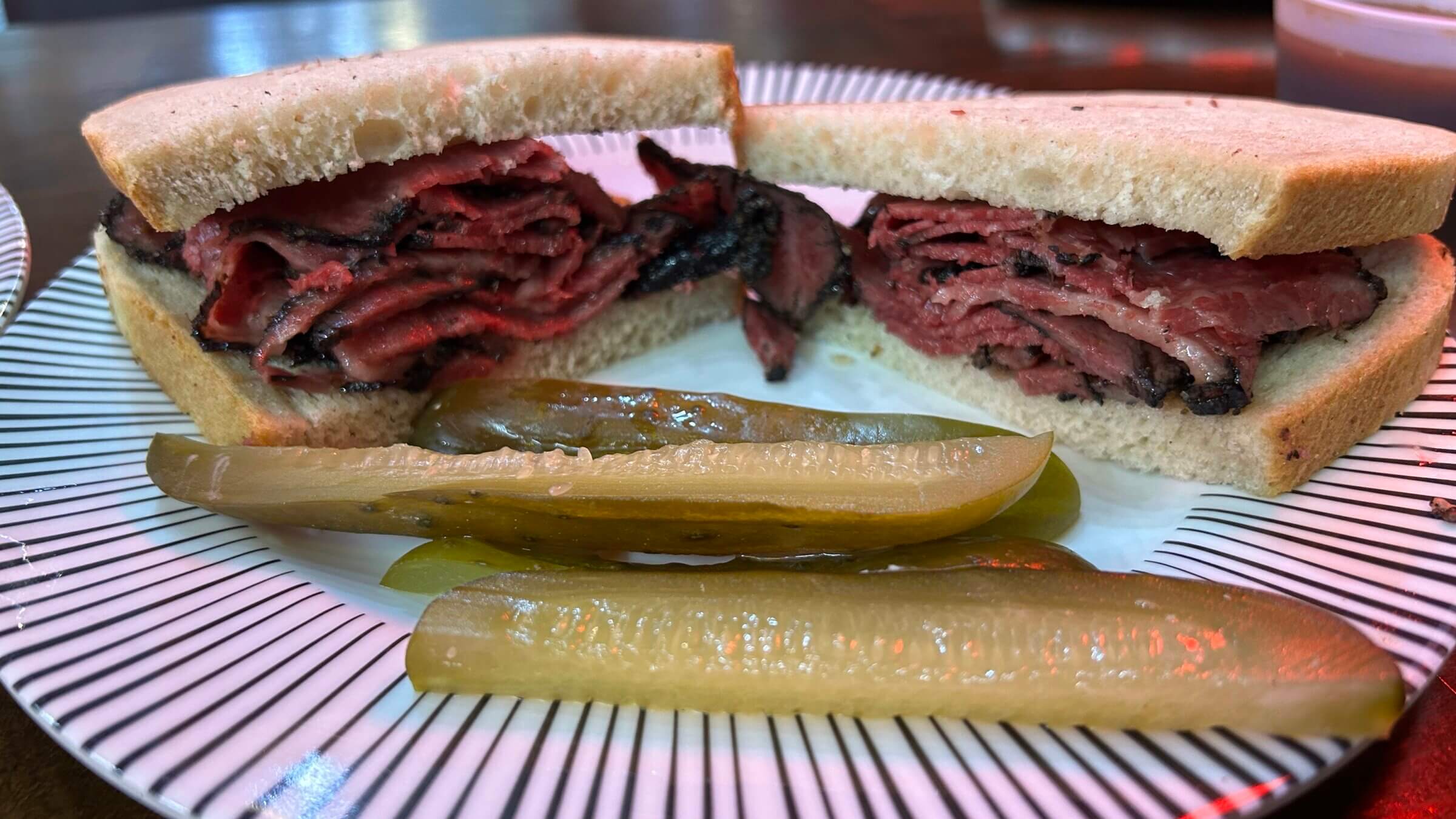 David's Brisket House makes pastrami based on recipes from the 1950s.