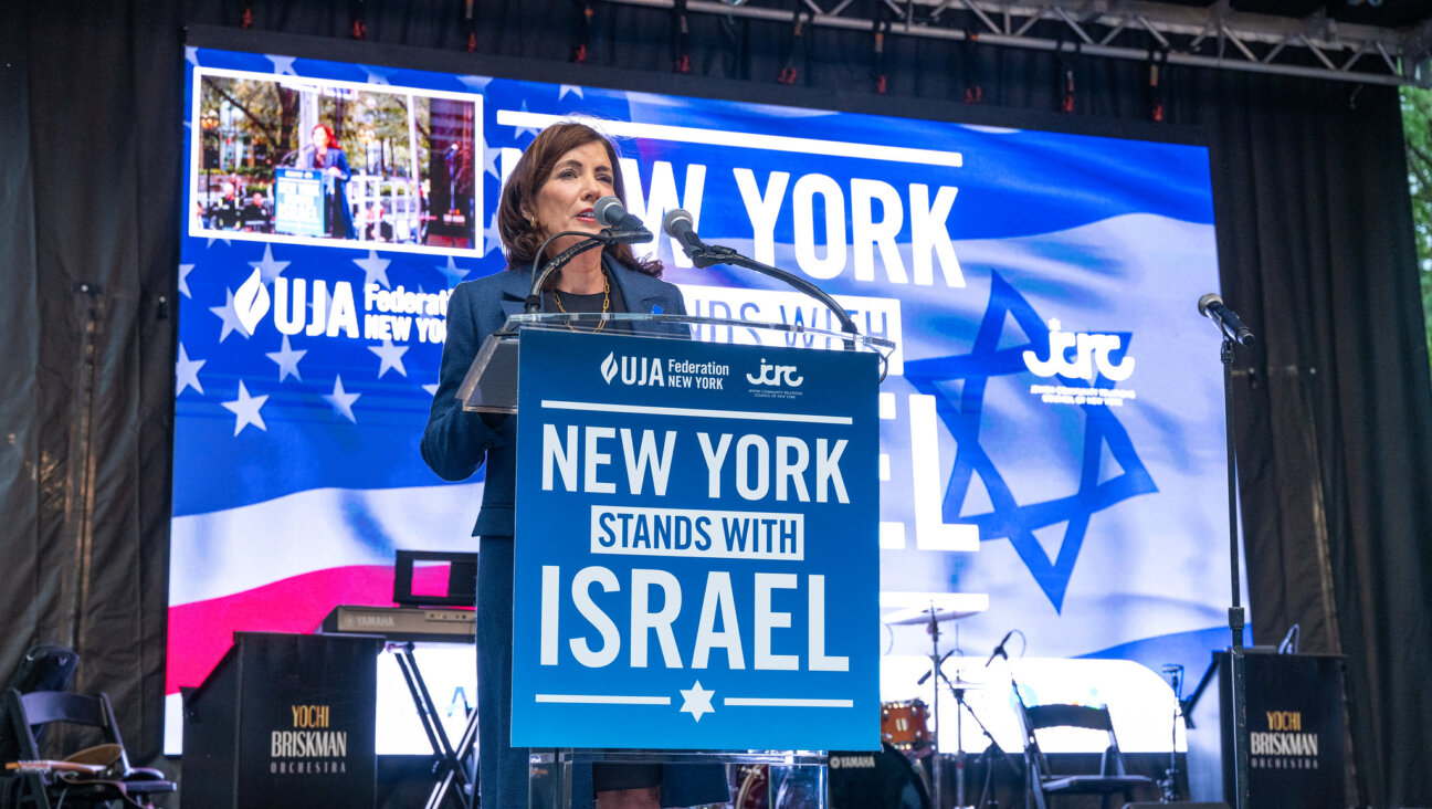 New York Governor Kathy Hochul at a rally for Israel on Oct. 10, 2023.