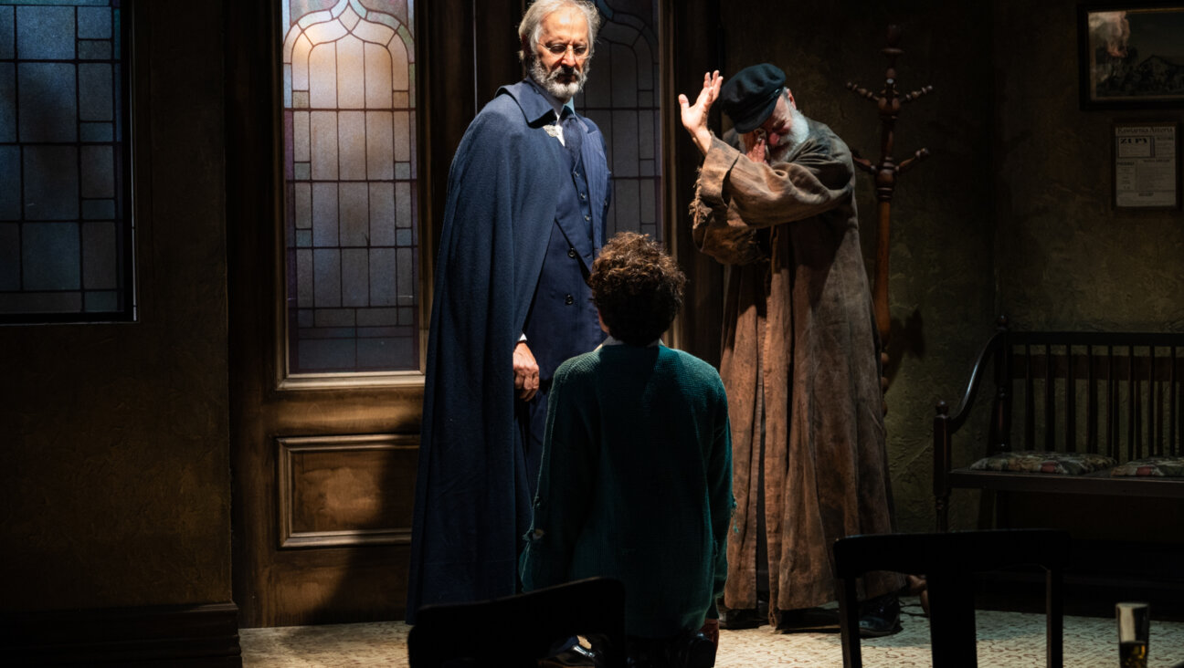 Richard Topol, Robert Zuckerman and Wesley Tiso in Lesley Epstein's <i>King of the Jews.</i>
