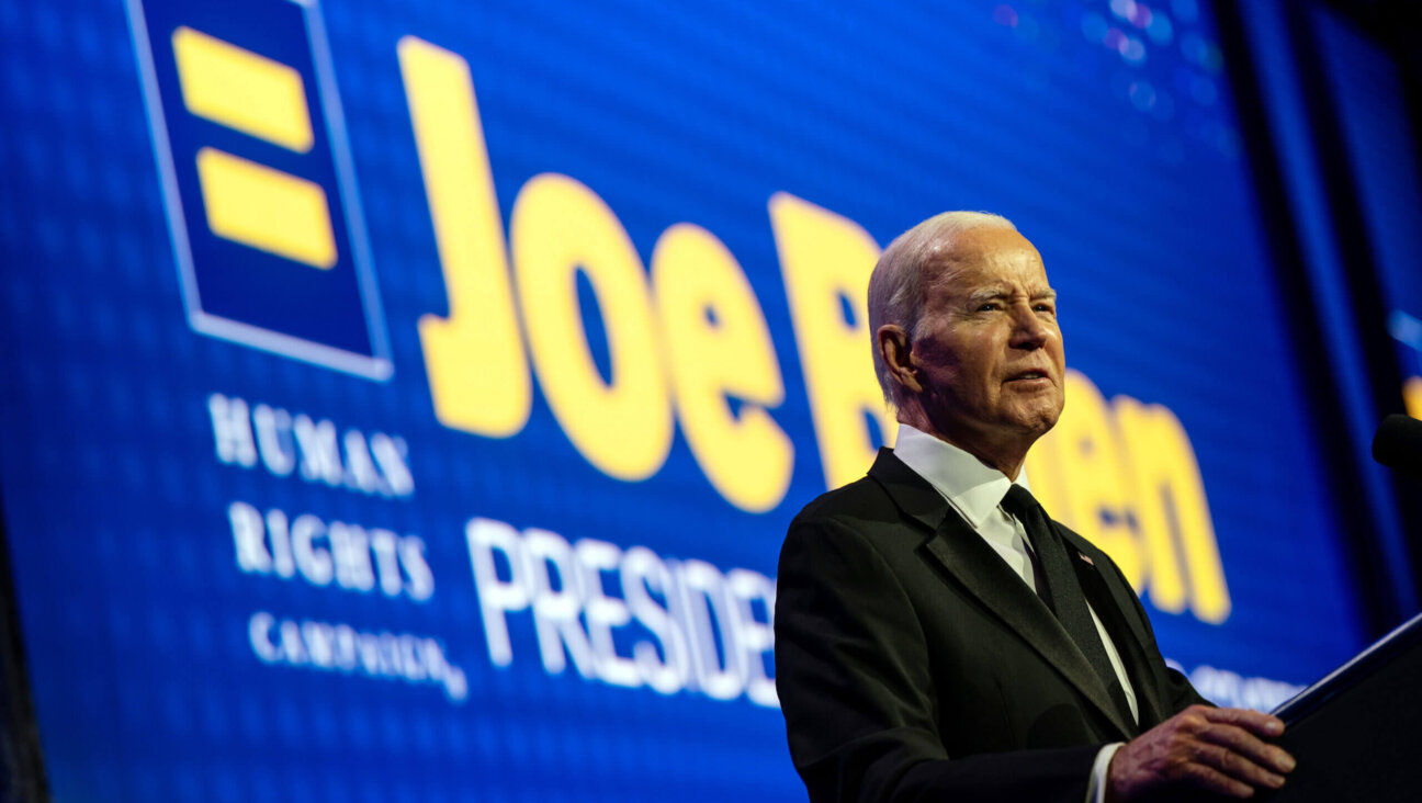 President Joe Biden speaks during the 2023 Human Rights Campaign National Dinner at the Washington Convention Center on Oct., 14, 2023.