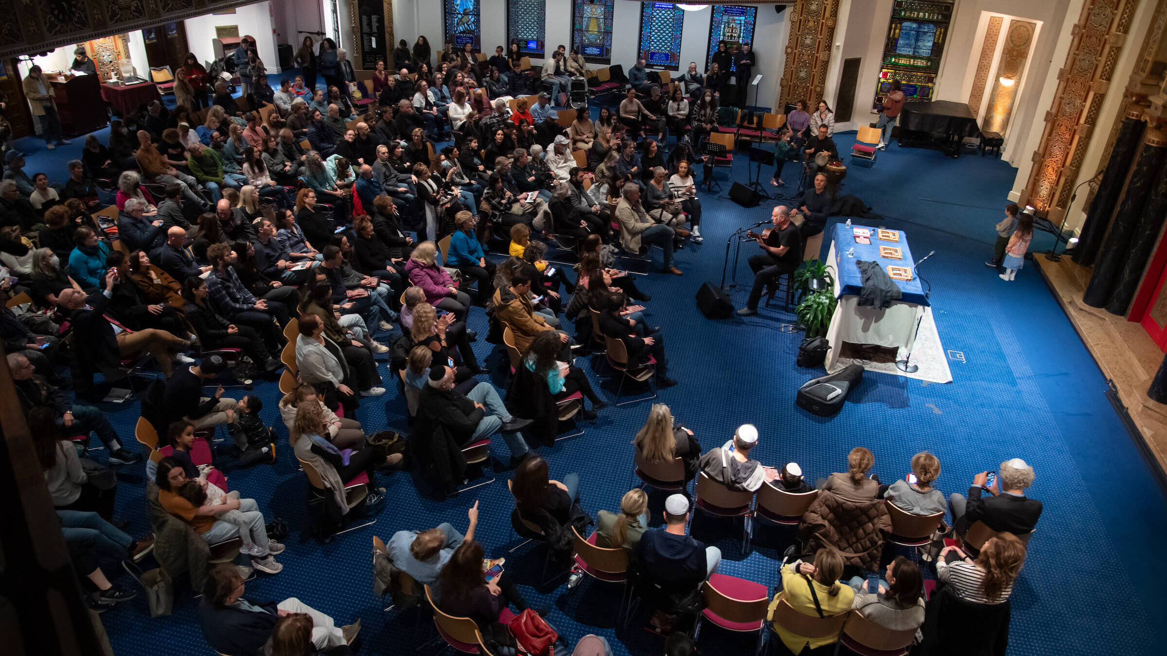 A gathering last week at B'nai Jeshurun on Manhattan's Upper West Side. 