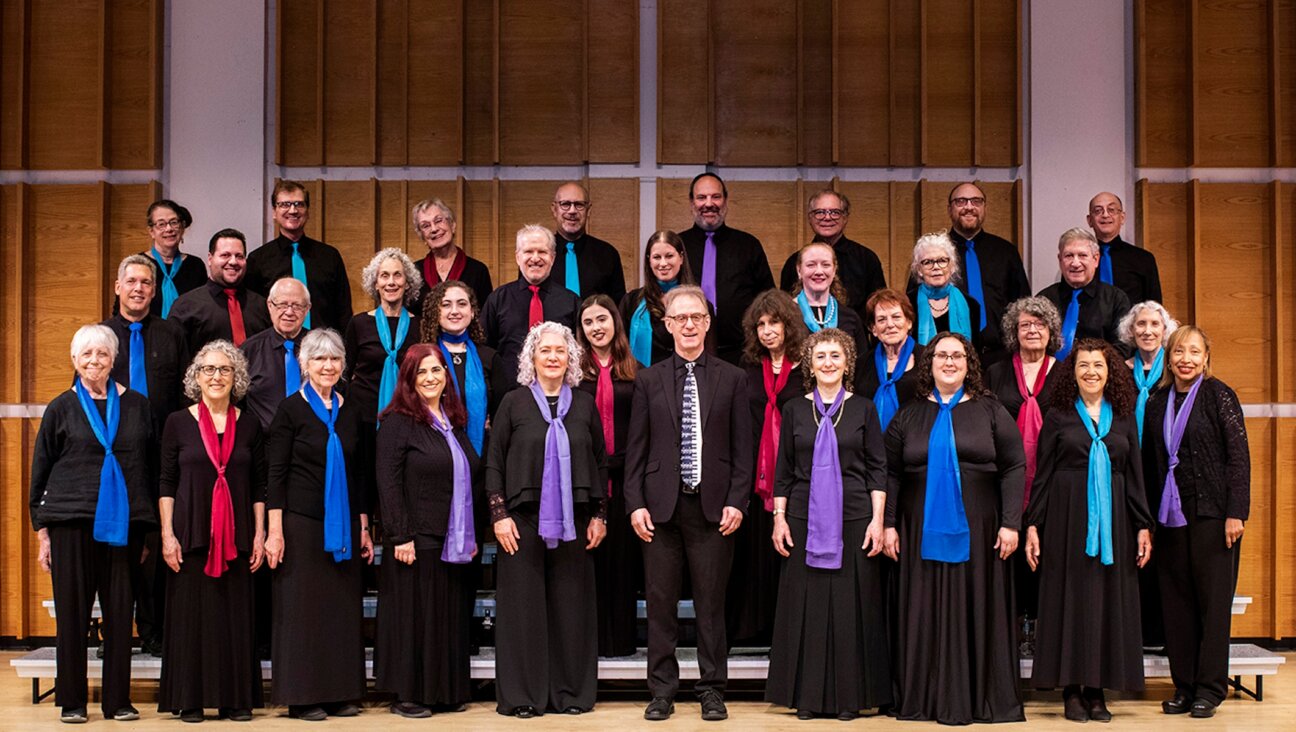 The Yiddish Philharmonic Chorus at a concert in June 2023. (Courtesy Binyumen Schaecter)